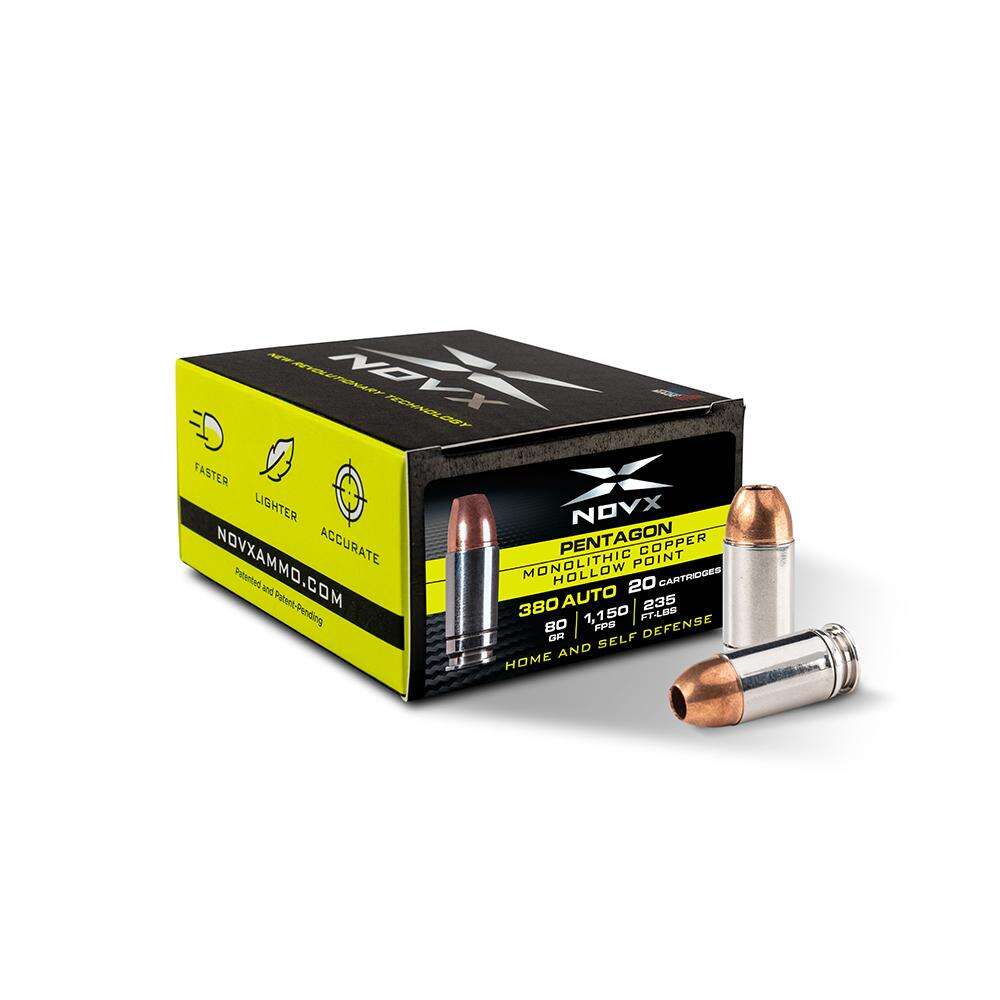 Ammunition Novx Ammunition 235 ft lbs 380ACP NOVX 380CP80-20     380   80G  PENTAGON      20/10 • Model: 235 ft lbs